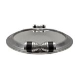 Art Deco aluminium tray with mirror, 1930s