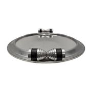 Art Deco aluminium tray with mirror, 1930s