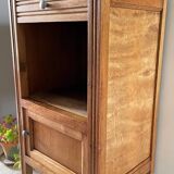 Cube bedside table in oak 1950s