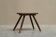 Tabouret ou table d'appoint en bois massif, style milieu du siècle, années 1950