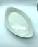 Plat oval blanc à oreilles creux 41cm