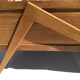 Child bed solid wood spindle feet 60's crosses