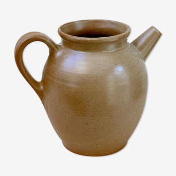 Round stoneware pitcher