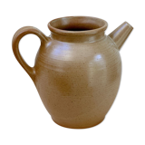 Round stoneware pitcher