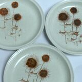 Sarreguemines stoneware dessert plates