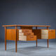 Mid-century Danish teak desk by HP Hansen, 1960s