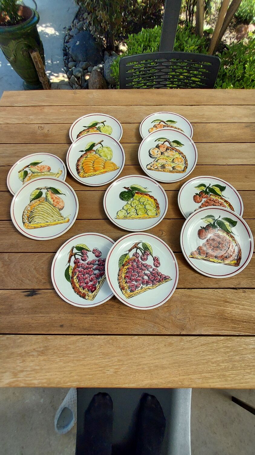 Gien dessert plates