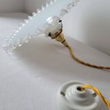 Pendant in serrated opaline