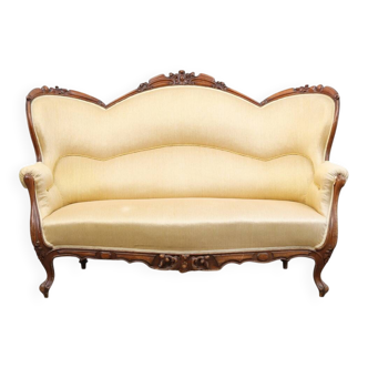 Neo-Rococo Sofa — 19th/20th Century Style — Elegant Salon Silhouette with C