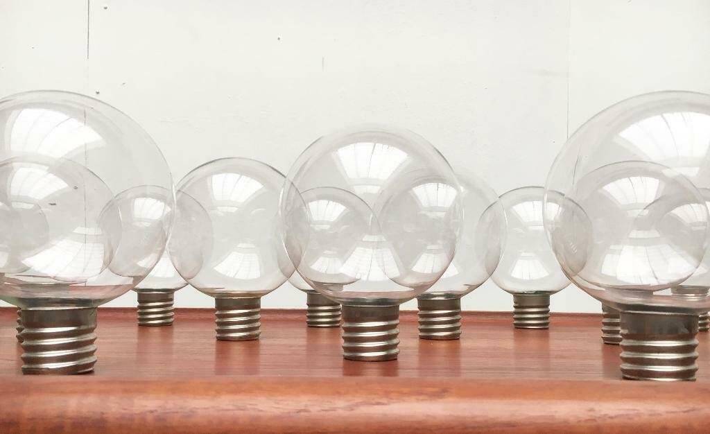 Vintage German Space Age replacement or spare glass piece for lamp by Motoko Ishii for Staff, 1970s.