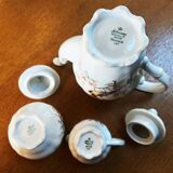 White porcelain coffee service Seltmann Weiden Bavaria paradise bird