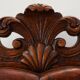 Louis XV style scalloped root veneer mirror, France late 19th century