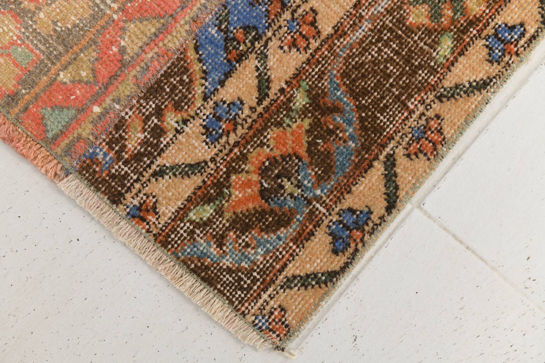 3x10 Multicolor Vintage Runner Rug