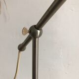 Metal and opaline desk lamp