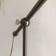 Metal and opaline desk lamp