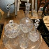 Service de chambre en verre taillé