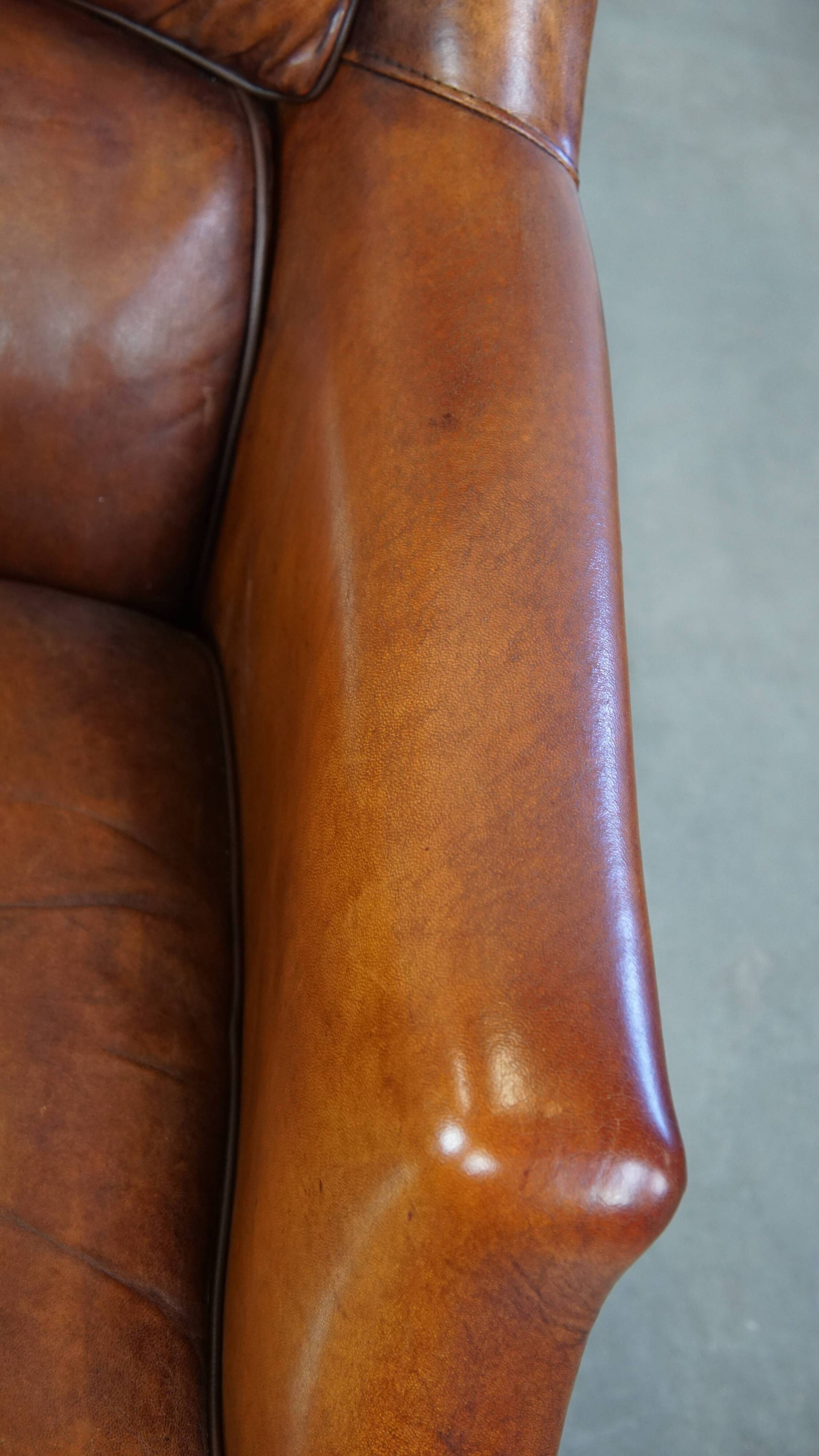 Fauteuil en cuir de mouton