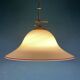 Beige Murano glass pendant light by De Majo, Italy, 1970s.