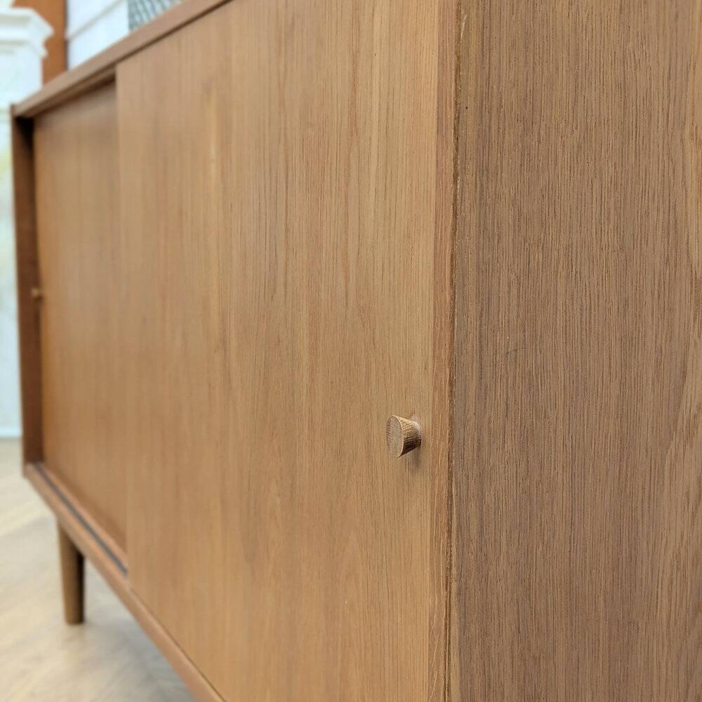 Vintage Danish oak enfilade from the 1960s.