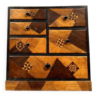 Cabinet en marqueterie, Japon vers 1850