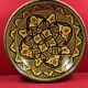 Large and beautiful antique deep dish from the Maghreb, signature to be identified: SAFI? 37 cm