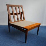 vintage orange armchairs