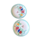 Rare pair of plates in salins flowery slurry