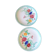 Rare pair of plates in salins flowery slurry