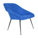 Fauteuil vintage, années 1960, tissu, chrome