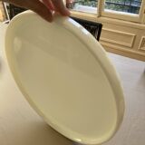 Plat en verre de lait vintage