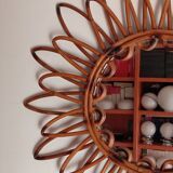 Vintage bamboo mirror
