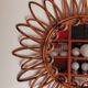 Miroir en bambou vintage 57cm