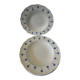 Set of 10 Boch La Louvière soup plates