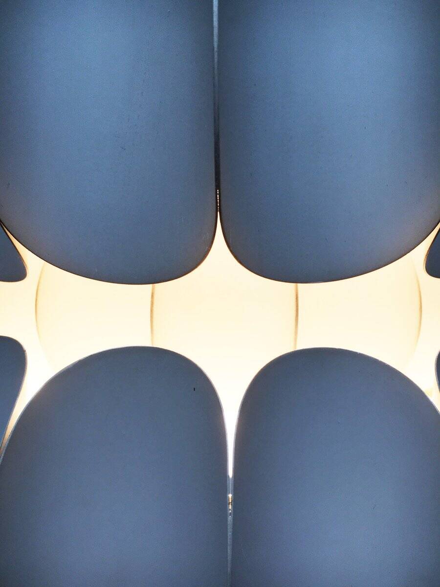 White metal pendant lamp from the mid-century by H. Zender for Temde.