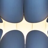 White metal pendant lamp from the mid-century by H. Zender for Temde.