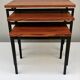 Nest Tables in Teak and Black Iron by Cees Braakman for Pastoe, year