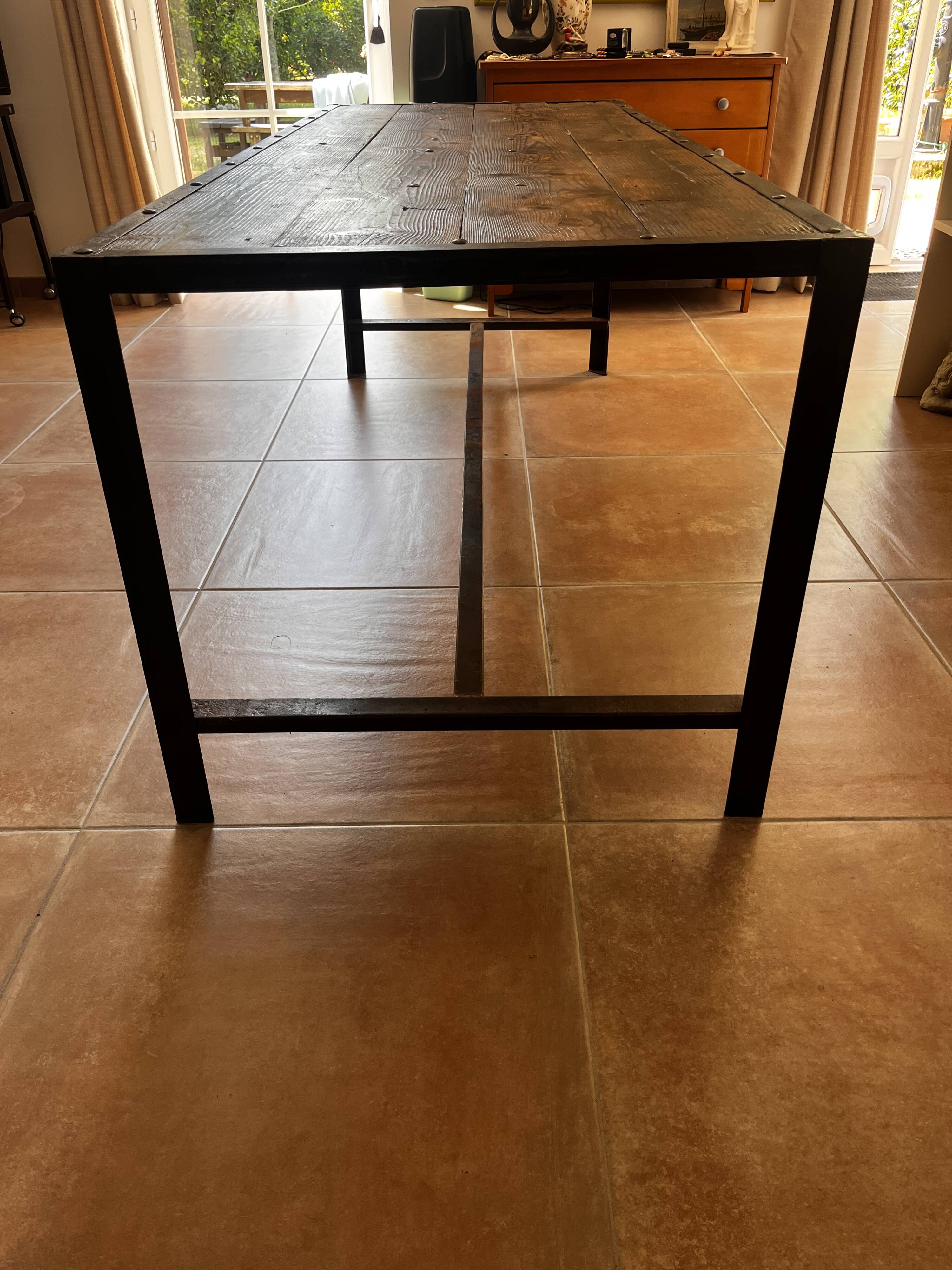 Industrial table 200x79