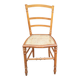 Chaise ancienne en bois et canage