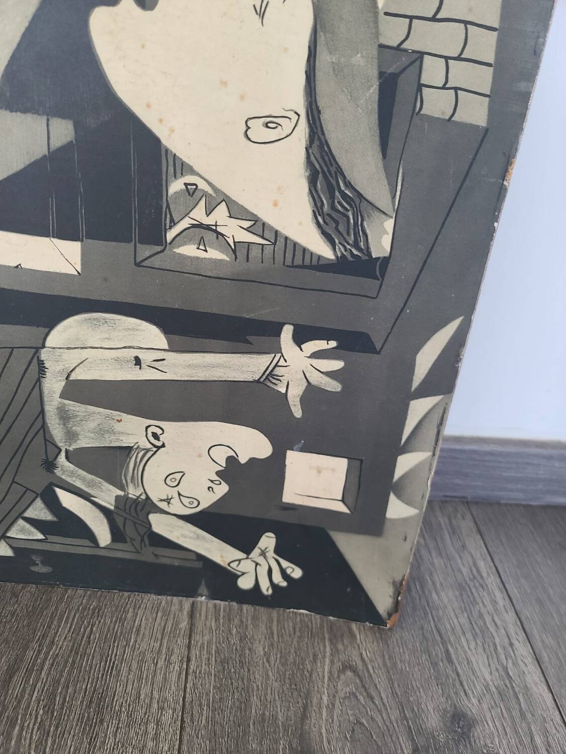 Wooden painting reproduction Picasso Guernica