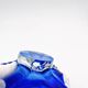 Cup Josef Hospodka Chribska Cristal Bleu Cobalt White Trim 24cm