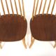 Set of 2 Scandinavian "Pinnstol" chairs in beech, Sweden, 1960.