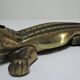 Nutcracker zoomorph alligator crocodile brass xl 35cm vintage