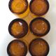 Set of 6 real Biot glass handmade
