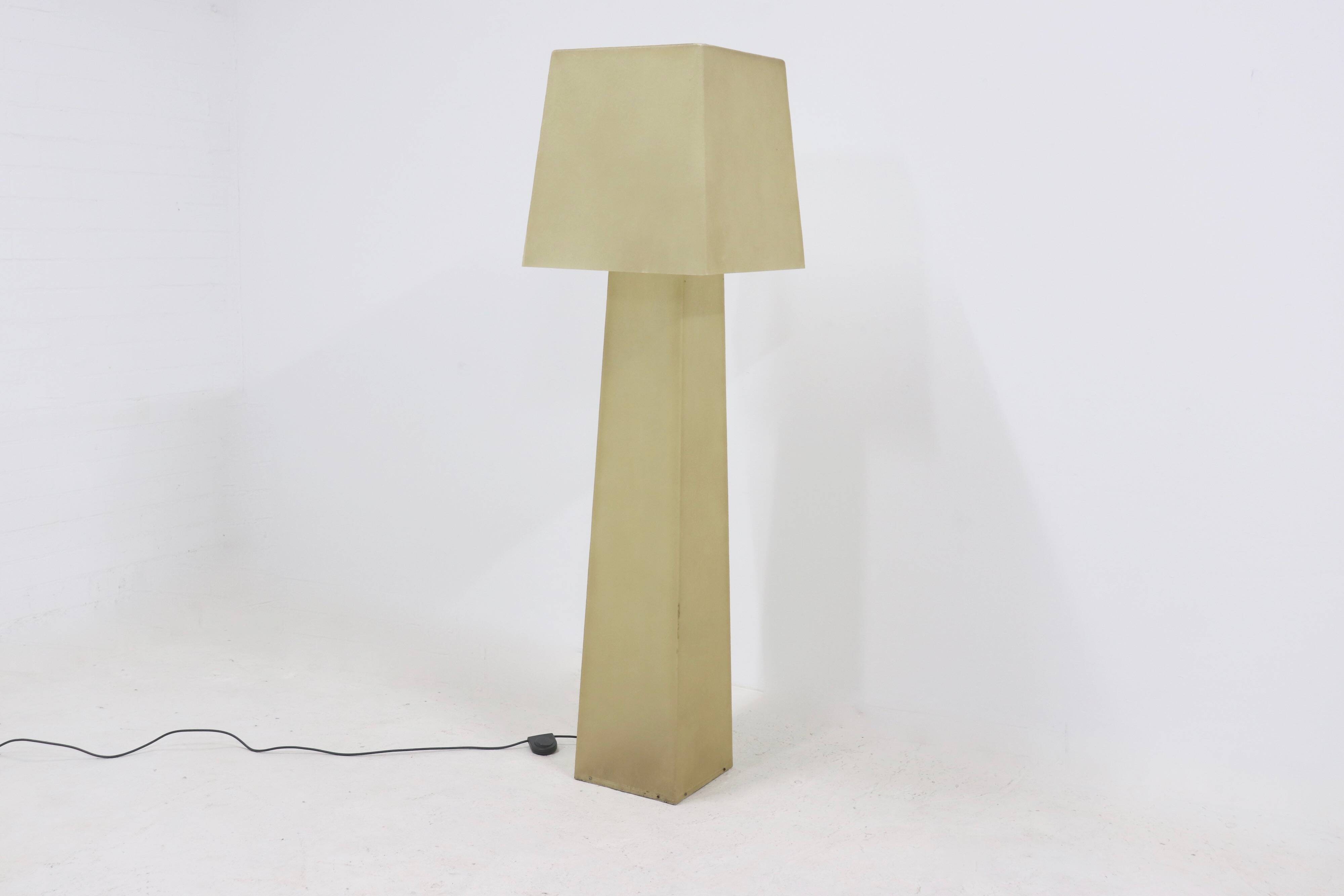 Large Decorative Fiberglass Floor Lamp 1980s