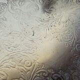 Silver-plated metal trivet English