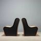 Lot de 4 fauteuils modernes en carton et Forex, années 2000