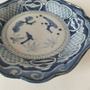 Antique Japanese porcelain cup – Arita blue decoration, late 19th century