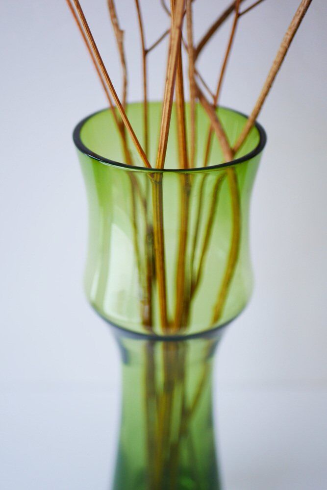 Mid-century modern glass vase by Bo Borgström for Åseda