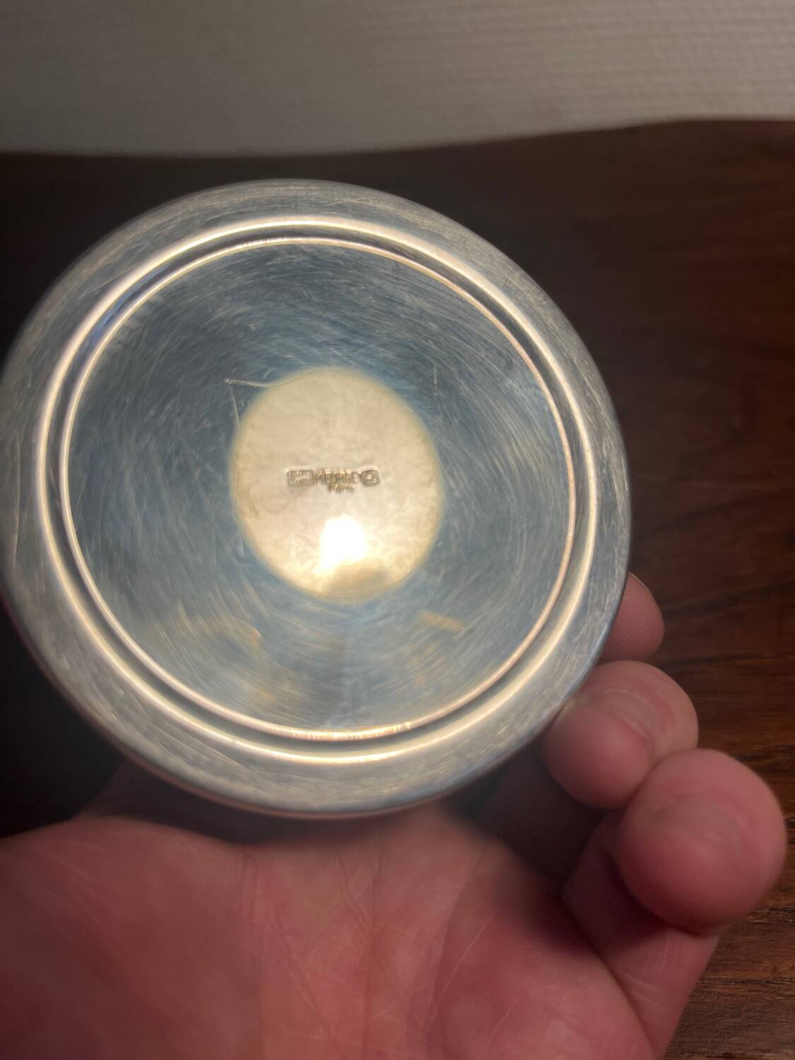 Silver-plated metal box from Pierre Meurgey Paris