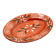 Plat ovale artisanal du Portugal en terre émaillée et fleuri